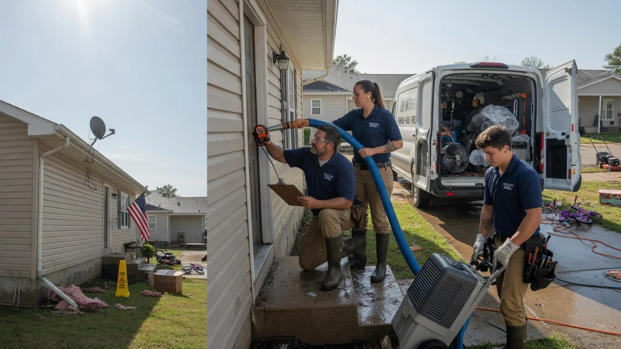 Ceiling Water Damage Restoration in Dunbar, NE near me